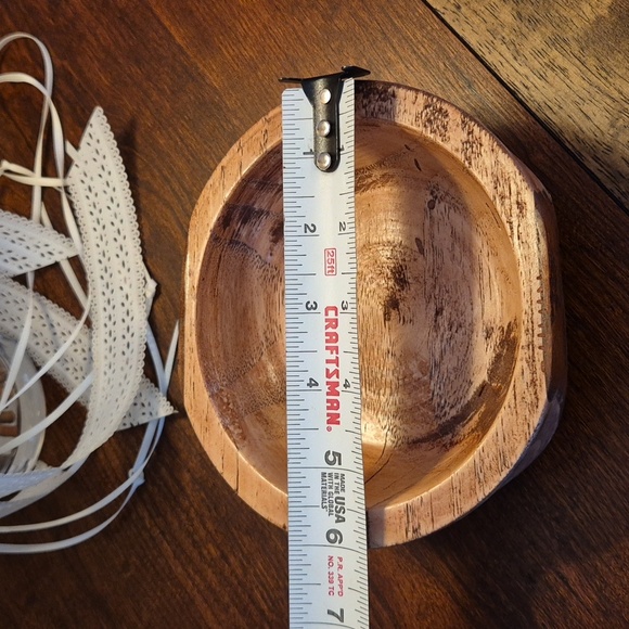 Hand Turned, Hand Crafted, Hand Made Small Wooden Bowl - Picture 5 of 6